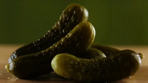 Marinated pickled cucumbers Stock Footage 73765574