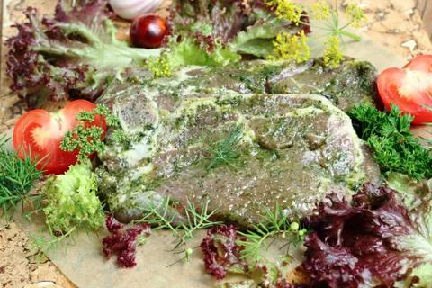 Marinated pork Stock Photos