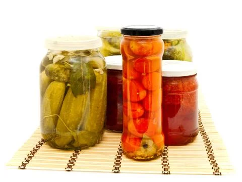 Marinated Vegetables Stock Photos