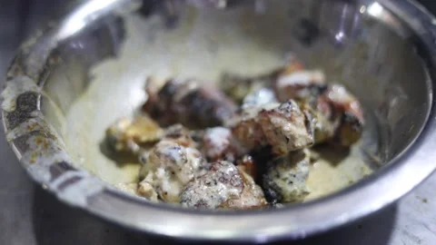 Marinating Chicken Stock Footage 131702470