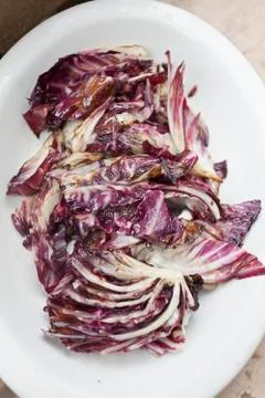 Marinating radicchio Fotos de archivo