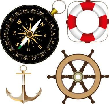 Marine accessories Stock Illustration