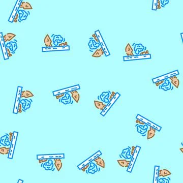 Marine accident vector seamless pattern Stock Illustration