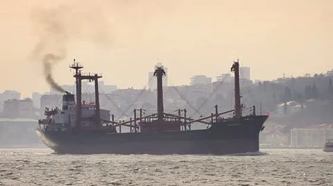 Marine air pollution Video stock 12131648