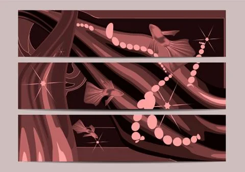 Marine banners Stock Illustration