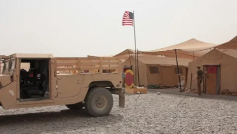 Marine Base (HD)c Stock Footage 7733293