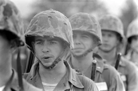 Marine Corps Basic Training, Quantico, Virginia, USA Stock Photos