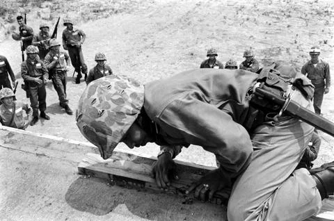 Marine Corps Basic Training, Quantico, Virginia, USA Stock Photos