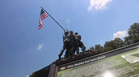Marine Corps Memorial Stock Footage 67862749