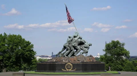 The Marine Corps War Memorial  Video stock 65158108