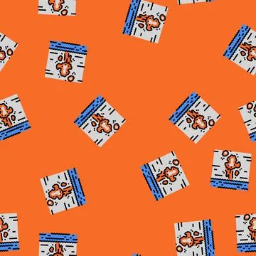 Marine corrosion vector seamless pattern Stock Illustration