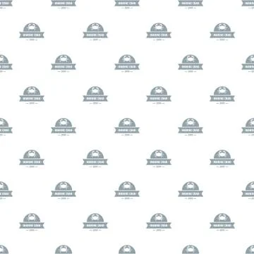 Marine crab pattern seamless Illustrazione stock