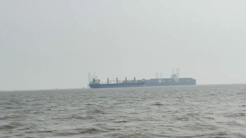 Marine craft shipping import export cargo.Concept of sea transport. Stock Footage 259883745