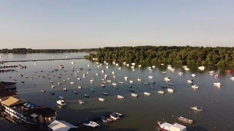 Marine on Danube Stock Footage 135614807