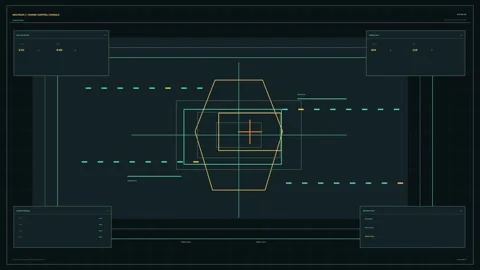 Marine Docking Alignment HUD Seamless Loop Stock Footage 342331975