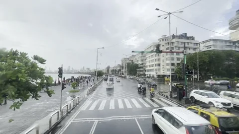 Marine Drive. 4K Stock Footage 255693659
