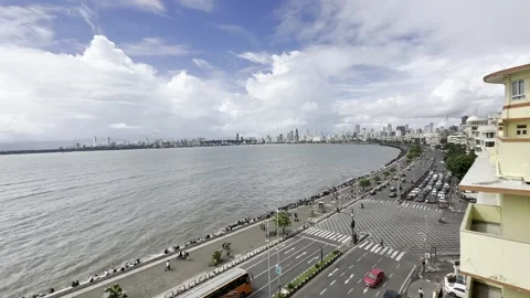 Marine Drive. 4K Stock Footage 255693662