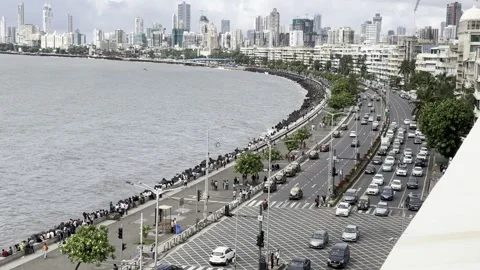 Marine Drive. 4K Stock Footage 255693667