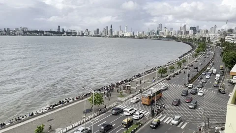 Marine Drive. 4K Stock Footage 255693718