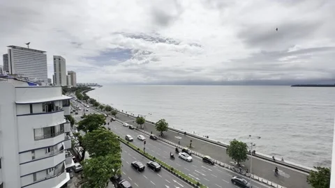 Marine Drive. 4K Stock Footage 255693758