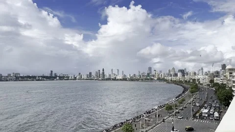 Marine Drive. 4K Stock Footage 255693848