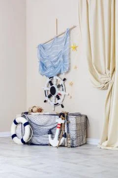 Marine elements of interior Stock Photos