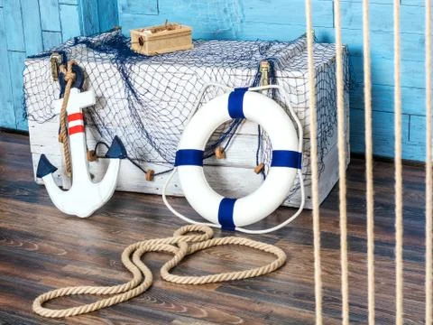 Marine elements of the interior Stock Photos