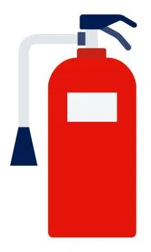 Marine extinguisher vector icon flat isolated Stock Illustration