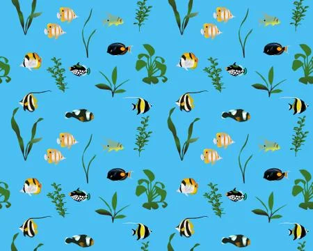 Marine fish colour Illustrazione stock