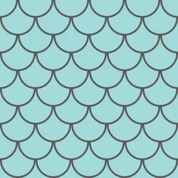 Marine fish scales seamless pattern 스톡 일러스트