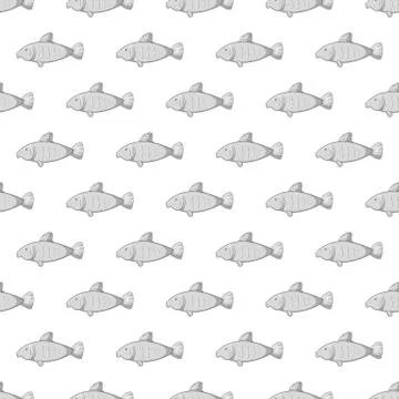 Marine fish seamless pattern 스톡 일러스트