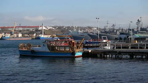 Marine jetty Stock Footage 10917317