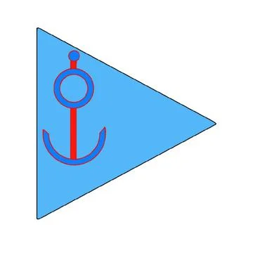 Marine objects and animals Stock Illustration