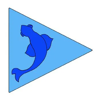 Marine objects and animals Stock Illustration