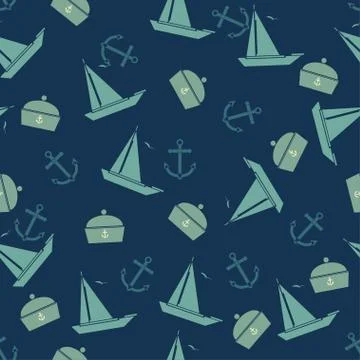Marine pattern Stock Illustration