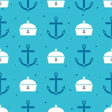 Marine pattern Stock Illustration