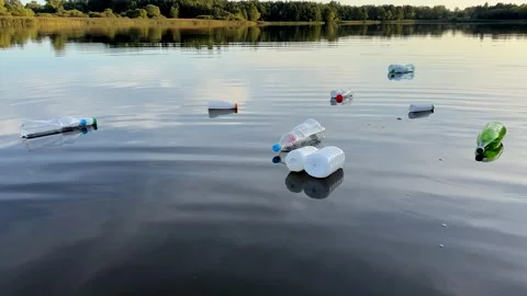Marine plastic pollution from human activities at coastlines. Stock Footage 251754056
