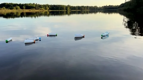 Marine plastic pollution from human activities at coastlines. Stock Footage 251754210