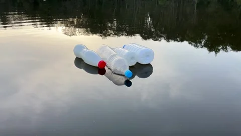 Marine plastic pollution from human activities at coastlines. Stock Footage 251754836
