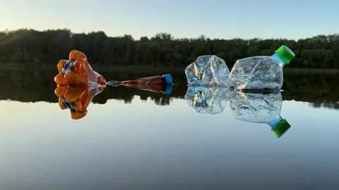 Marine plastic pollution from human activities at coastlines. Stock Footage 251756775