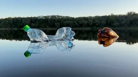 Marine plastic pollution from human activities at coastlines. Stock Footage 251767538