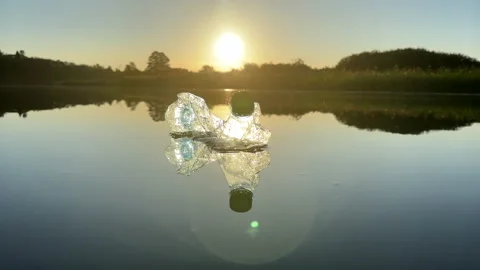 Marine plastic pollution from human activities at coastlines. Stock Footage 251916120