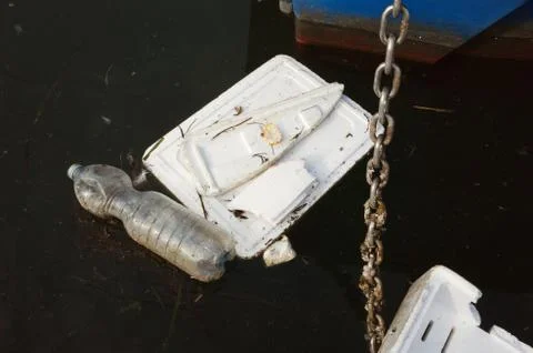 Marine pollution Foto stock