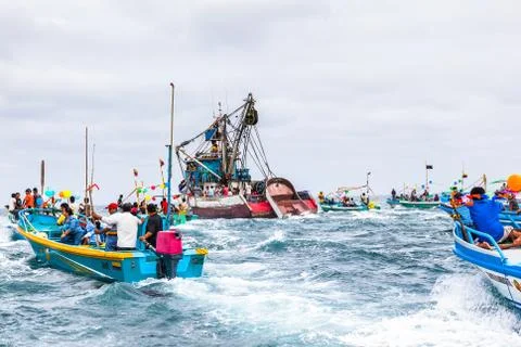 Marine procession Stock Photos