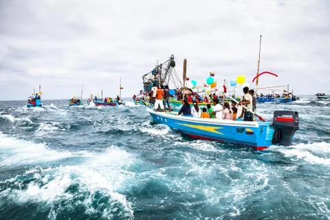 Marine procession Stock Photos