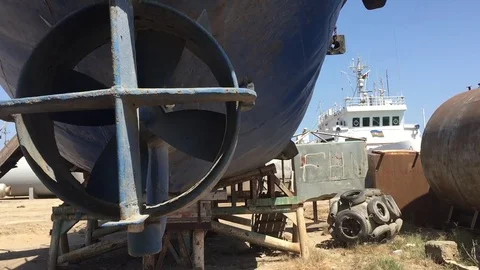 Marine propeller Stock Footage 80505527