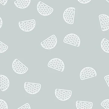 Marine reef line vector seamless pattern isolated Illustrazione stock