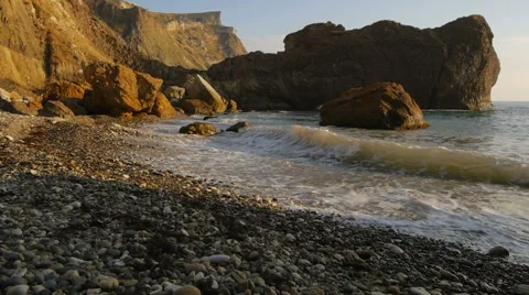 Marine, rocky seashore Video stock 42974139