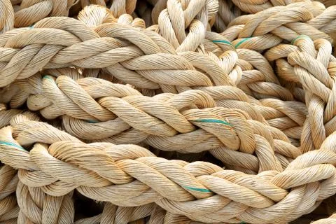 Marine rope background . Stock Photos