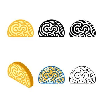 Marine shell color icon vector isolated edition Stock Illustration